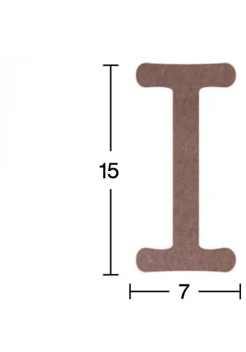 Hobi-Art H 11 Ayakta Durabilen Ahşap I Harfi (18 mm Kalınlık)