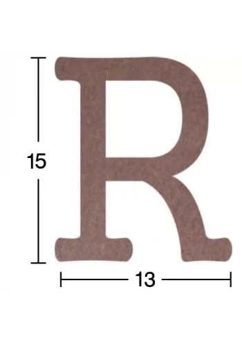 Hobi-Art H 21 Ayakta Durabilen Ahşap R Harfi (18 mm Kalınlık)