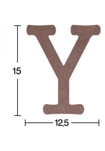 Hobi-Art H 28 Ayakta Durabilen Ahşap Y Harfi (18 mm Kalınlık)