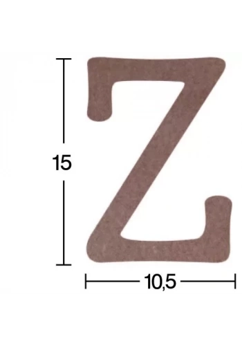Hobi-Art H 29 Ayakta Durabilen Ahşap Z Harfi (18 mm Kalınlık)