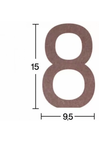 Hobi-Art H 41 Ayakta Durabilen Ahşap 8 Rakamı (18 mm Kalınlık)