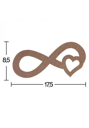 Hobi-Art H 44 Ayakta Durabilen Ahşap Sonsuzluk Simgesi (18 mm Kalınlık)