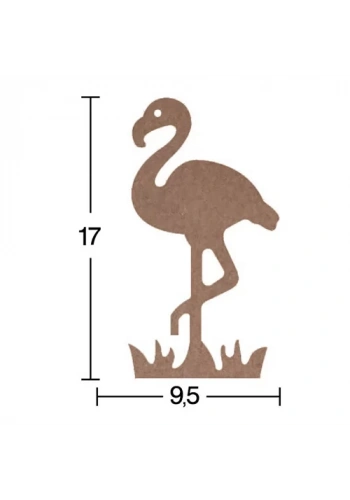 Hobi-Art H 54 Ayakta Durabilen Ahşap Flamingo (18 mm Kalınlık)