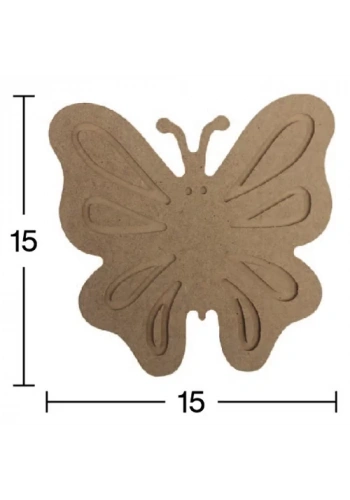 Hobi-Art H 61 Ayakta Durabilen Ahşap Kelebek (18 mm Kalınlık)