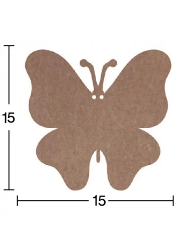 Hobi-Art H 62 Ayakta Durabilen Ahşap Kelebek (18 mm Kalınlık)