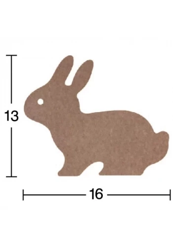 Hobi-Art H 64 Ayakta Durabilen Ahşap Tavşan (18 mm Kalınlık)