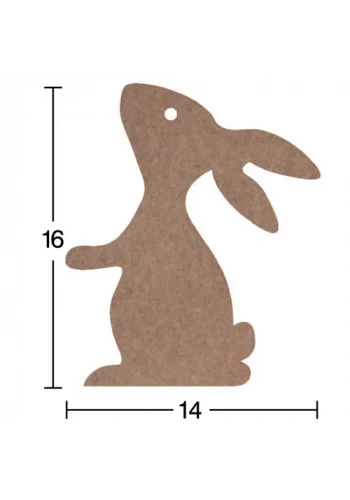 Hobi-Art H 65 Ayakta Durabilen Ahşap Tavşan (18 mm Kalınlık)