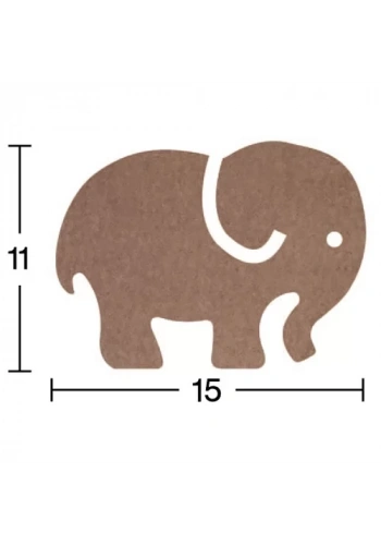 Hobi-Art H 69 Ayakta Durabilen Ahşap Fil (18 mm Kalınlık)