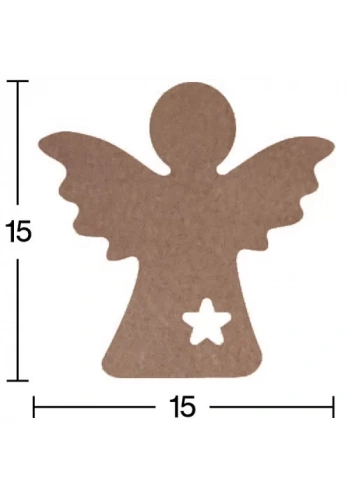 Hobi-Art H 71 Ayakta Durabilen Ahşap Melek (18 mm Kalınlık)