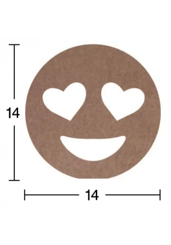 Hobi-Art H 84 Ayakta Durabilen Ahşap Gülen Yüz (18 mm Kalınlık)