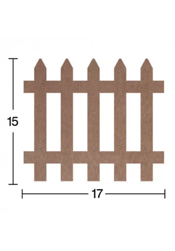 Hobi-Art H 86 Ayakta Durabilen Ahşap Bahçe Çiti (18 mm Kalınlık)