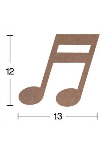 Hobi-Art H 92 Ayakta Durabilen Ahşap Müzik Notası (18 mm Kalınlık)
