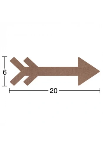 Hobi-Art H 100 Ayakta Durabilen Ahşap Ok (18 mm Kalınlık)