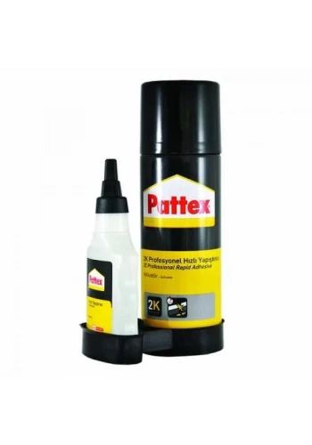 Pattex 2K Aktivatörlü Profesyonel Hızlı Yapıştırıcı (200ml Aerosol+50ml Şişe)