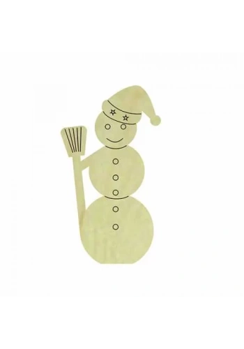 Hobi-Art KD 296 Kardan Adam Figürlü Mini Ahşap Obje