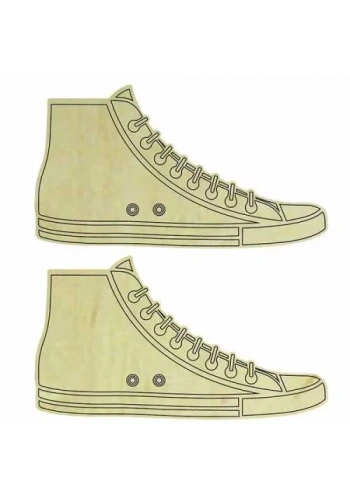 Hobi-Art KD 307 Ayakkabı Figürlü Mini Ahşap Obje