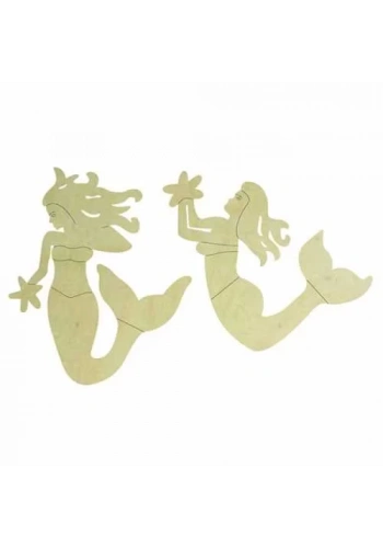 Hobi-Art KD 309 Deniz Kızı Figürlü Mini Ahşap Obje