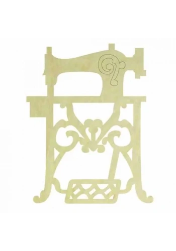 Hobi-Art KD 315 Dikiş Makinesi Figürlü Mini Ahşap Obje