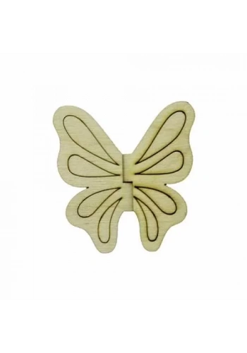 Hobi-Art KD 317 Kelebek Figürlü Mini Ahşap Obje