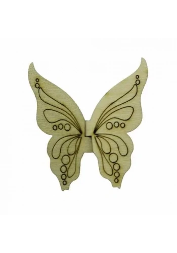 Hobi-Art KD 318 Kelebek Figürlü Mini Ahşap Obje