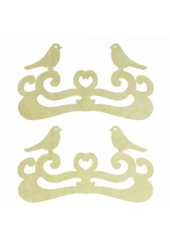 Hobi-Art KD 326 Kuş Figürlü Mini Ahşap Obje