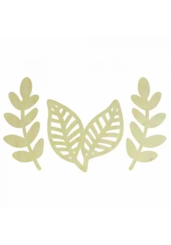 Hobi-Art KD 329 Yaprak Figürlü Mini Ahşap Obje