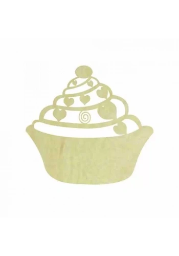 Hobi-Art KD 331 Pasta Figürlü Mini Ahşap Obje