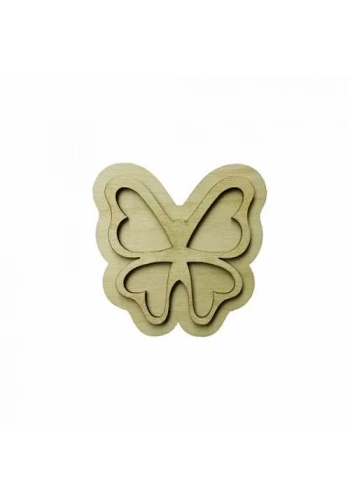 Hobi-Art KD 336 Kelebek Figürlü Mini Ahşap Obje