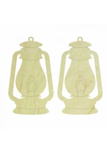 Hobi-Art KD 340 Gaz Lambası Figürlü Mini Ahşap Obje