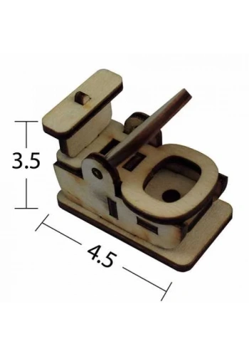 Hobi-Art MN 31 Ham Ahşap Minyatür Obje