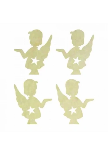 Hobi-Art KD 346 Melek Figürlü Mini Ahşap Obje