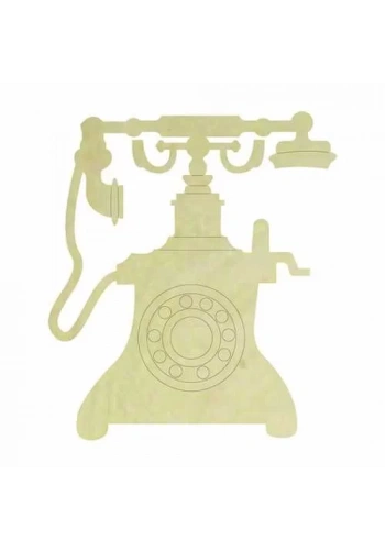 Hobi-Art KD 350 Telefon Figürlü Mini Ahşap Obje