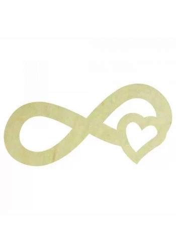 Hobi-Art KD 354 Sonsuzluk İşareti Figürlü Mini Ahşap Obje