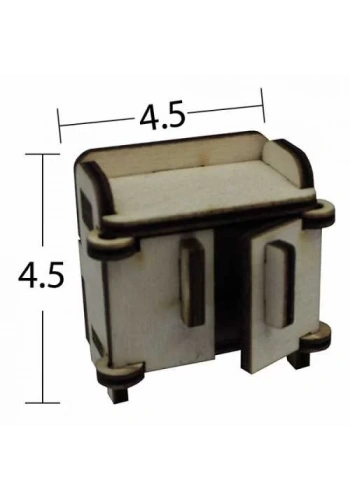 Hobi-Art MN 33 Ham Ahşap Minyatür Obje
