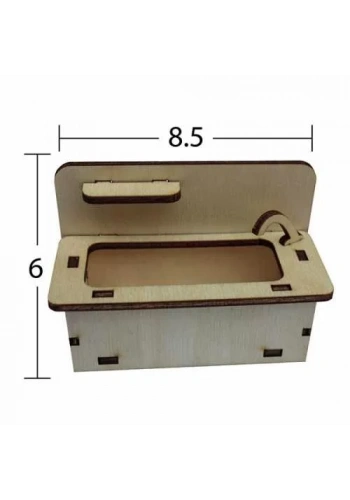 Hobi-Art MN 34 Ham Ahşap Minyatür Obje