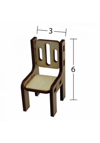 Hobi-Art MN 36 Ham Ahşap Minyatür Obje