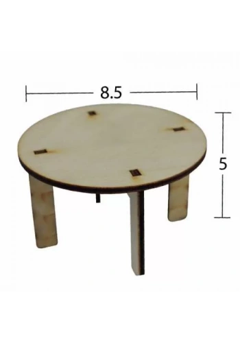 Hobi-Art MN 37 Ham Ahşap Minyatür Obje