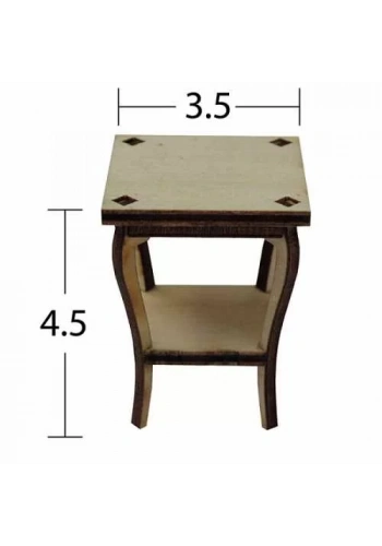 Hobi-Art MN 38 Ham Ahşap Minyatür Obje