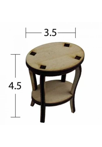 Hobi-Art MN 39 Ham Ahşap Minyatür Obje