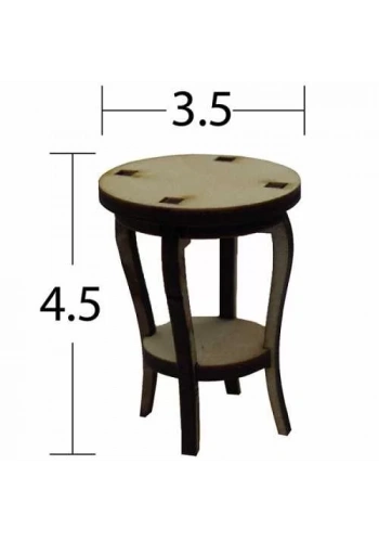 Hobi-Art MN 40 Ham Ahşap Minyatür Obje
