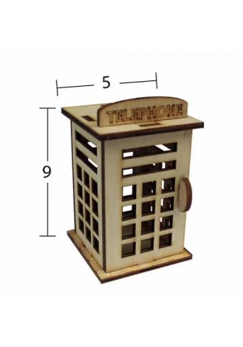 Hobi-Art MN 41 Ham Ahşap Minyatür Obje