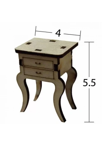 Hobi-Art MN 43 Ham Ahşap Minyatür Obje