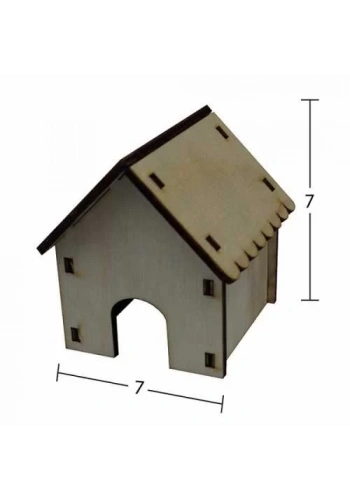 Hobi-Art MN 44 Ham Ahşap Minyatür Obje