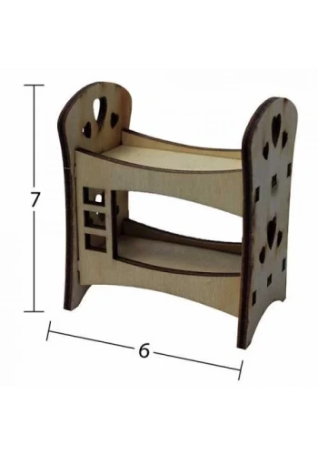 Hobi-Art MN 48 Ham Ahşap Minyatür Obje