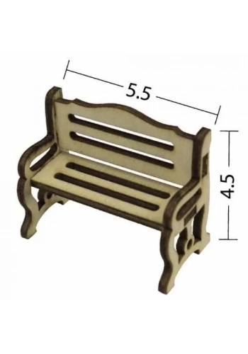 Hobi-Art MN 49 Ham Ahşap Minyatür Obje