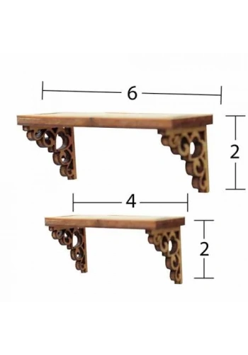 Hobi-Art MN 51 Ham Ahşap Minyatür Obje
