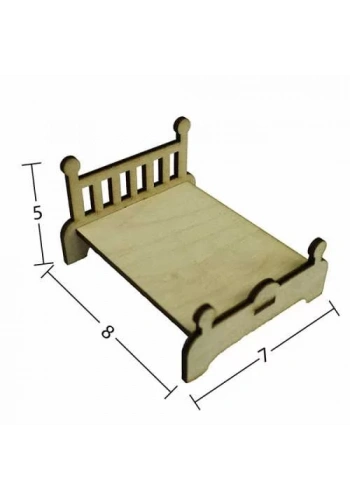 Hobi-Art MN 54 Ham Ahşap Minyatür Obje