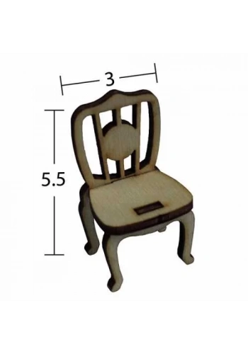 Hobi-Art MN 58 Ham Ahşap Minyatür Obje