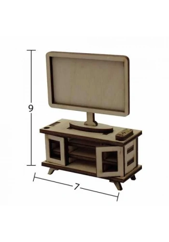 Hobi-Art MN 59 Ham Ahşap Minyatür Obje