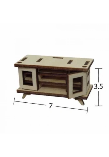 Hobi-Art MN 60 Ham Ahşap Minyatür Obje